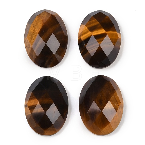 Natural Tiger Eye Cabochons G-G760-A16-1