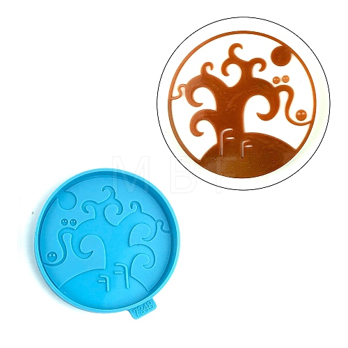 Halloween Themed Cup Mat Silicone Molds DIY-L067-A02-1