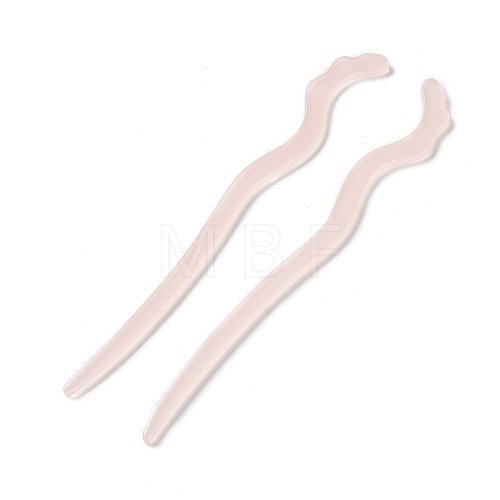 Opaque Acrylic Hair Sticks OHAR-C011-03F-1