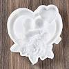 Valentine's Day Heart Couple Rose DIY Wall Decoration Statue Silicone Molds SIL-F007-09-2