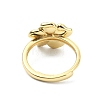 Brass Enamel Adjustable Finger Rings RJEW-JR01028-3