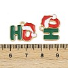 Christmas Themes Alloy Enamel Pendants ENAM-Z023-01G-01-3