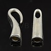 Alloy Hook and Eye Clasps X-KK-H088-S-1