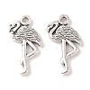 Tibetan Style Alloy Flamingo Shape Pendants X-TIBEP-Q043-293-RS-1