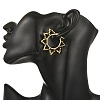 Glass Beaded Hoop Earrings EJEW-MZ00750-4