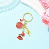 Alloy Enamel Disc & Gramophone & Musical Note Pendant Decorations KEYC-YW00286-01-4