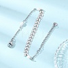 Natural Cultured Freshwater Pearl Beads Link Bracelets BJEW-JB12857-02-5