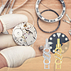 10Pcs 2 Colors Rack Plating Brass Micro Pave Clear Cubic Zirconia Watch Band Clasps ZIRC-DC0001-08-7