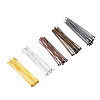 200Pcs 5 Colors Iron Flat Head Pins IFIN-CJ0001-41-4