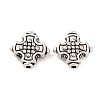 Cross Tibetan Style Alloy Beads X-TIBEB-ZN-3284-AS-RS-1