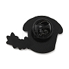 Black Cat with Cup Alloy Enamel Brooch JEWB-E022-04EB-06-2
