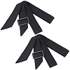 2Pcs Tie a Knot Polyester Waist Belt with Plastic Buckle AJEW-GF0014-53B-1