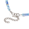 Glass Seed Beaded Two Loops Wrap Bracelet for Women BJEW-JB09216-10