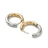 Ion Plating(IP) Two Tone 304 Stainless Steel Huggie Hoop Earrings EJEW-A106-01C-2