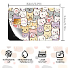 Plastic Waterproof Card Stickers STIC-WH0032-001-3