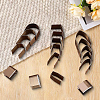 18Pcs Stainless Steel Leather Belt End Punch Cutter TOOL-CL0001-06-7
