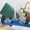 8Pcs Glass Candle Holder AJEW-GL0003-37-5