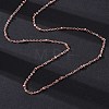 Brass Satellite Chains Necklaces for Women NJEW-D302-61RG-4