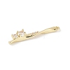 Brass Micro Pave Cubic Zirconia Pendants KK-M326-13A-G-2