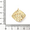 Brass Micro Pave Cubic Zirconia Enamel Pendants KK-L250-08G-09-3