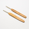 12 Sizes Bamboo Handle Iron Crochet Hooks Needles TOOL-R034-M-2
