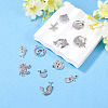 12Pcs 12 Styles Alloy Rhinestone Pendants FIND-TAD0001-02-6