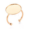Brass Cuff Ring Findings KK-N276-03B-G-1