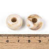 Two Tone Opaque Acrylic European Beads OACR-N157-07-3