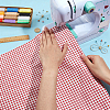 Tartan Cotton Fabric DIY-WH0671-412B-3