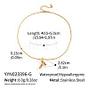 304 Stainless Steel Cross Teardrop Pendant Necklaces for Women LV5692-1-2