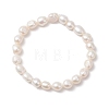 Natural Cultured Freshwater Pearl Beads Stretch Bracelets for Women BJEW-JB12864-2