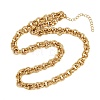 7MM 304 Stainless Steel Double Link Chain Necklaces for Women SA-H001-24G-4