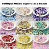 Ocean Theme Diy Painted Glass Beads DIY-YW0008-82B-2