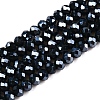 Electroplate Glass Beads Strands EGLA-A034-P4mm-A29-1