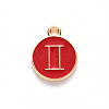 Alloy Enamel Pendants X-ENAM-S124-01A-07I-2