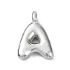304 Stainless Steel Alphabet Pendants STAS-U033-02P-2