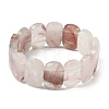 Natural Ferruginous Quartz Beads Stretch Bracelets for Women Men BJEW-I323-02X-2