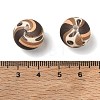 Coffee Theme Printed Silicone Beads SL-CBACE28-02B-3