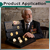 Wooden Commemorative Coin Organizer Slotted Display Stands ODIS-WH0086-228B-5