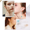 12Pcs 6 Style Brass Clip-on Earring Findings DIY-SC0021-28-6