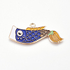 Alloy Enamel Pendants ENAM-O035-03G-B-1