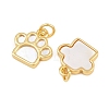 Brass with White Shell Pendants CU-CBA9482-04G-01-2