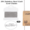 20M Tarnish Resistant 304 Stainless Steel Curb Chains CHS-BBC0001-15-2