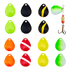 & 28Pcs 7 Colors Iron Fishing Lures FIND-FH0005-58-1