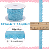 10 Yards Polyester Elastic Lace Trim SRIB-WH0011-121C-2