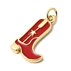 Brass Enamel Pendants KK-A296-51G-3