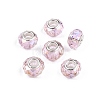 Transparent Glass European Beads GPDL-N004-D14mm-A02-1