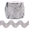 5 Yards Polyester Metallic Wavy Fringe Trim Ribbon OCOR-GF0004-56-6