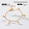 Summer 304 Stainless Steel Charm Anklets with Tiny Ball for Women GN4160-2-1