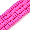 Handmade Polymer Clay Beads Strand CLAY-T021-01I-1